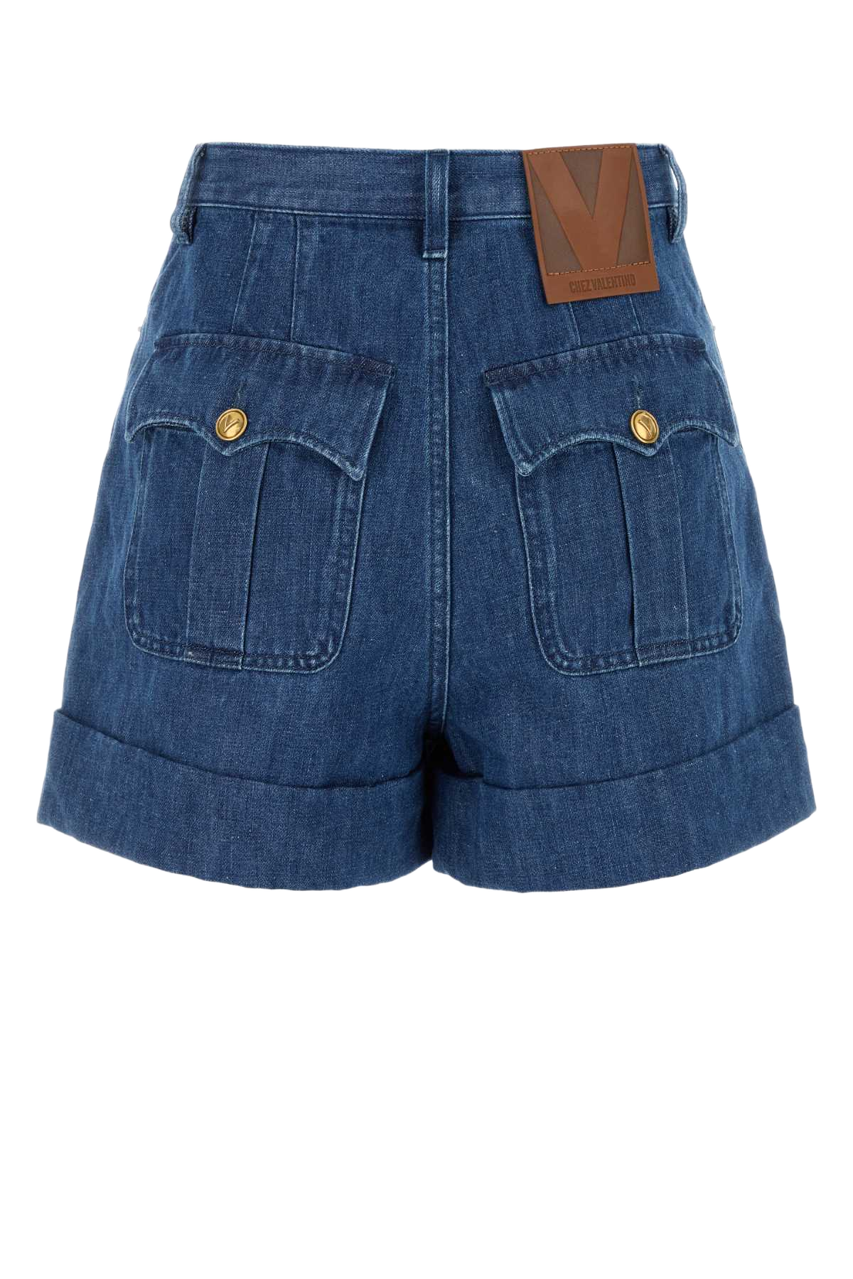 Denim Shorts Mediumbluedenim Exterior: Cotton Linen