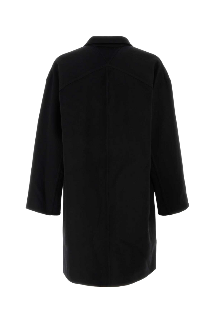 Black Wool Coat Exterior: Cappotti