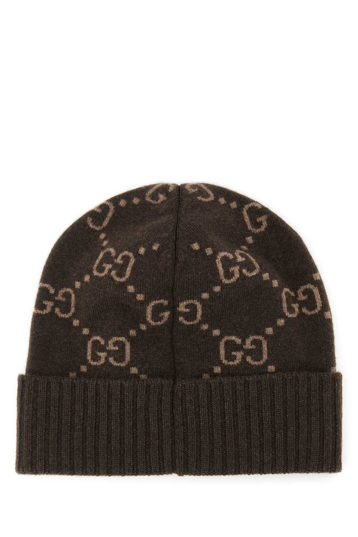 Brownbeige Cashmere Fabric Cappelli