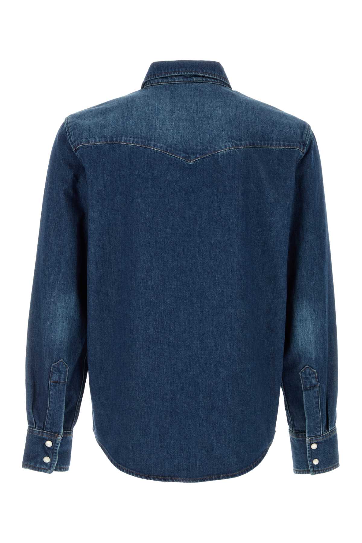 Denim Western Shirt Indigodelave Coton Biologique Camicie