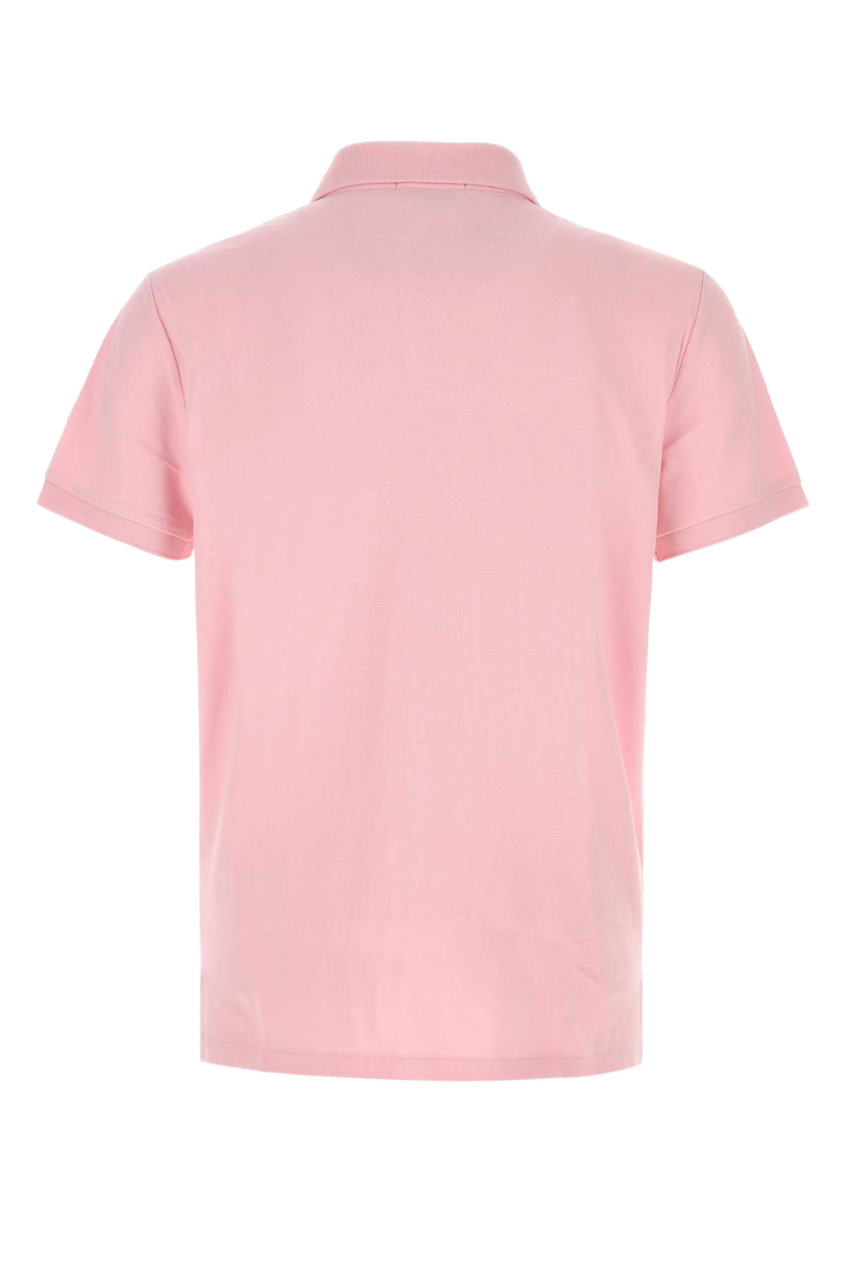 Pink Piquet Polo Shirt Gardenpink Exterior: Cotton