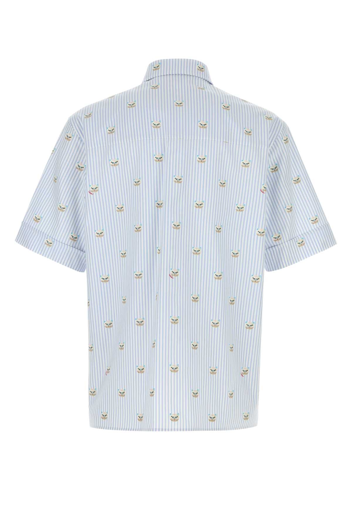 Embroidered Oxford Shirt Fdocelestebiancostgattino Cotton Camicie