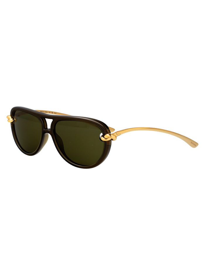 Bv1418s Green-gold-green Bio Injected Sunglasses