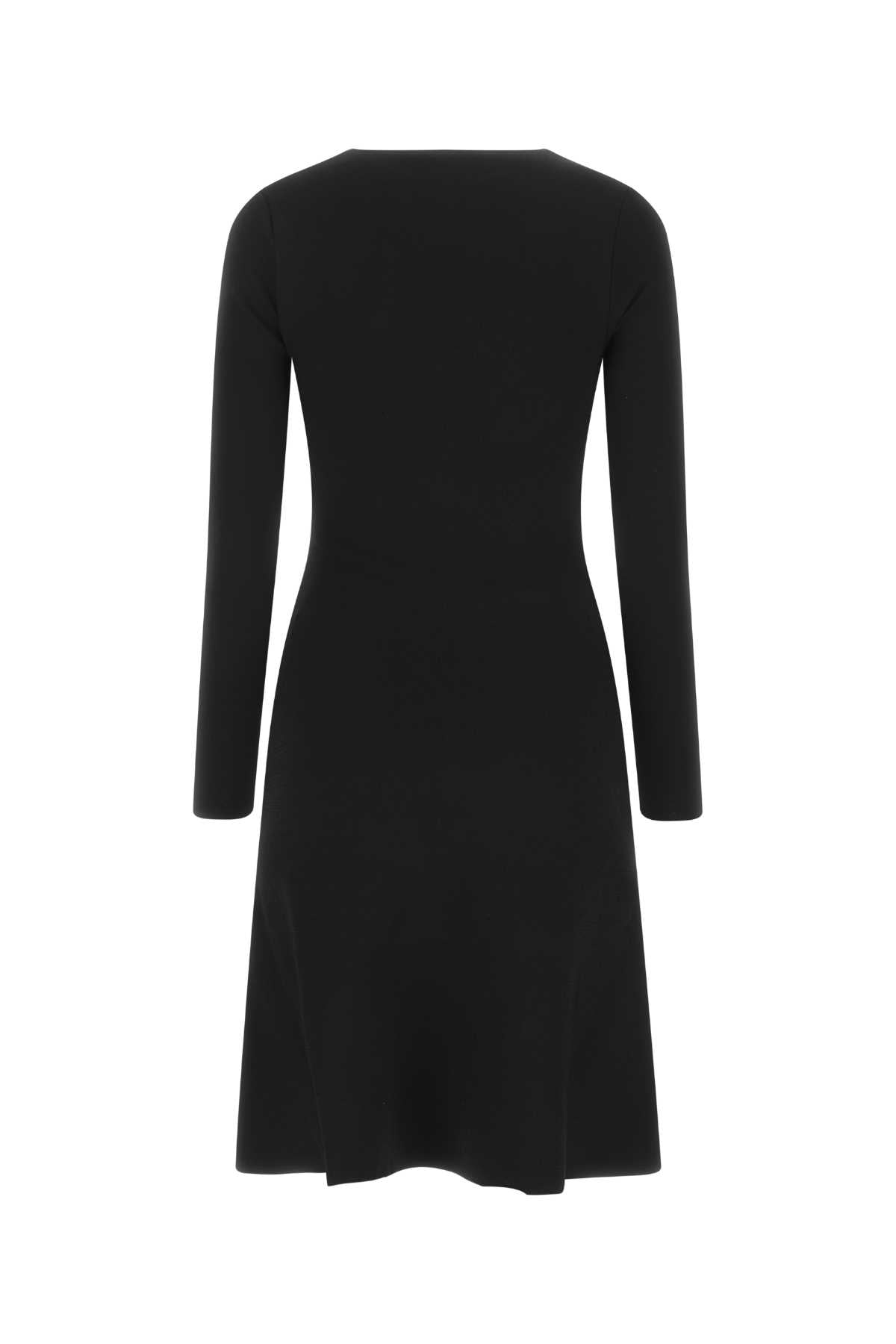 Black Viscose Blend Dress 1000 Exterior: Polyester Abiti
