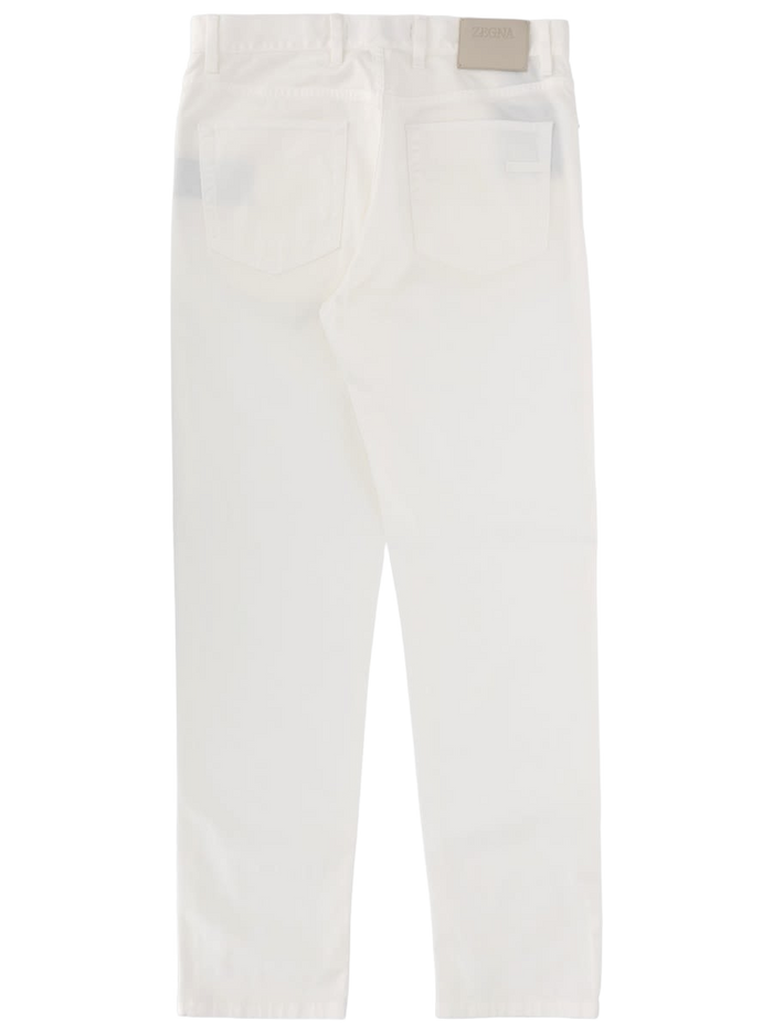 Jeans Roccia White Cotton Lycra