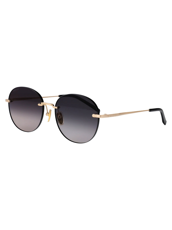 Gg2101sa Gold-gold-grey Metal Sunglasses