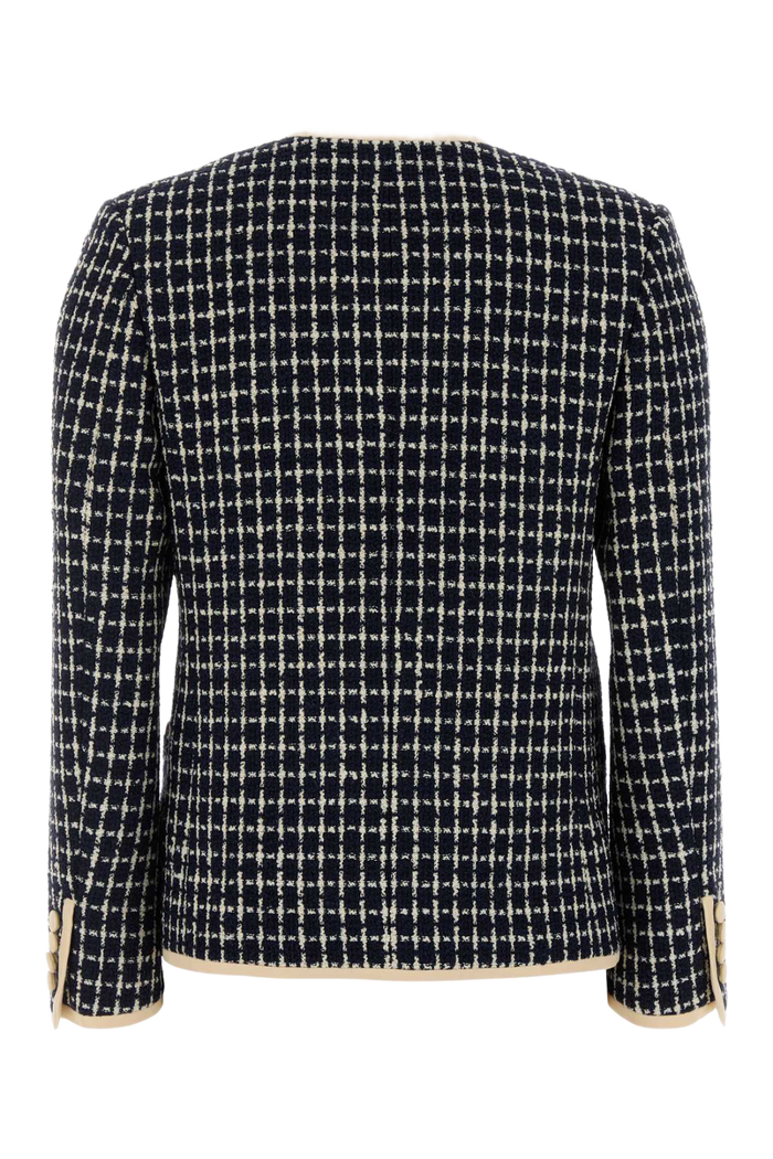 Embroidered Tweed Blazer 671 Giacche E Gilet