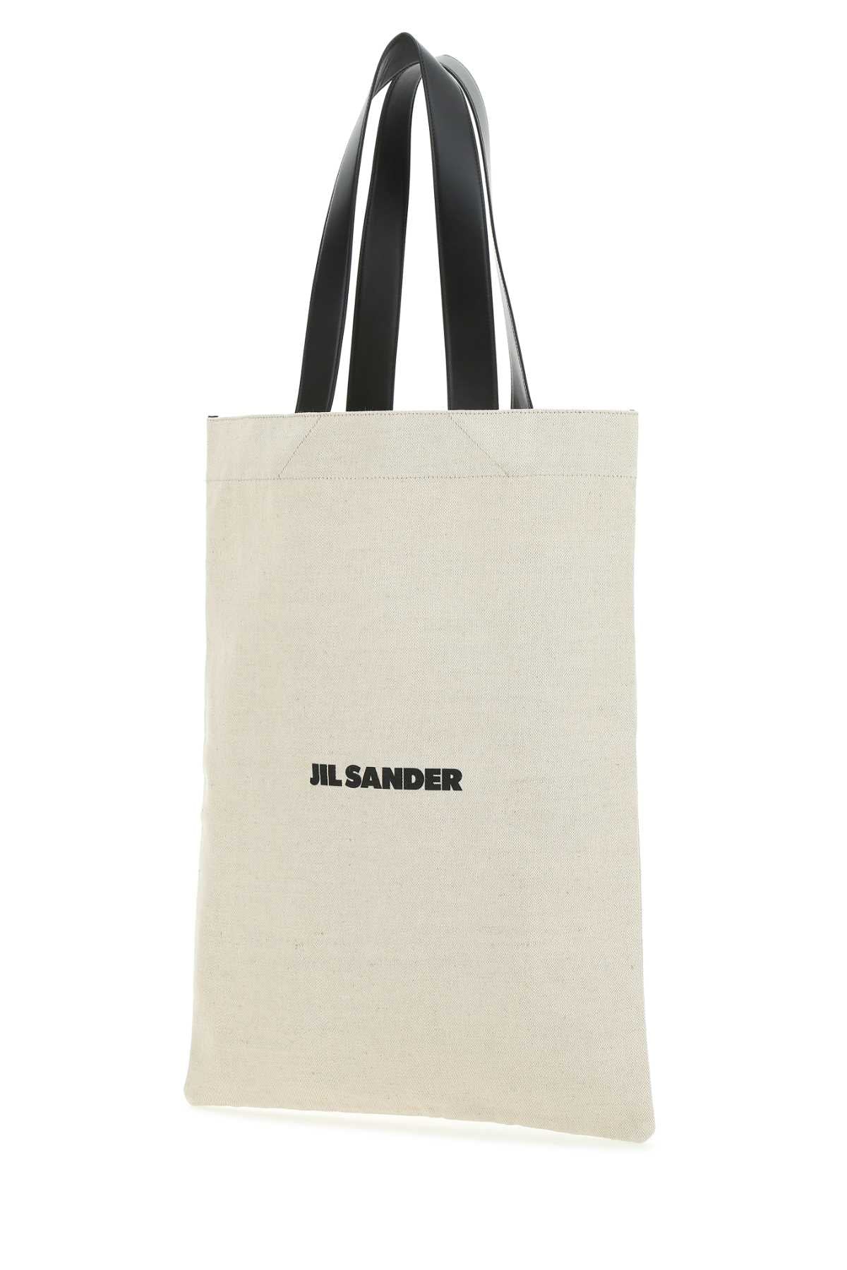 Sand Canvas Shopping Bag 280 Exterior: Cotton Linen Calf Borse A Mano