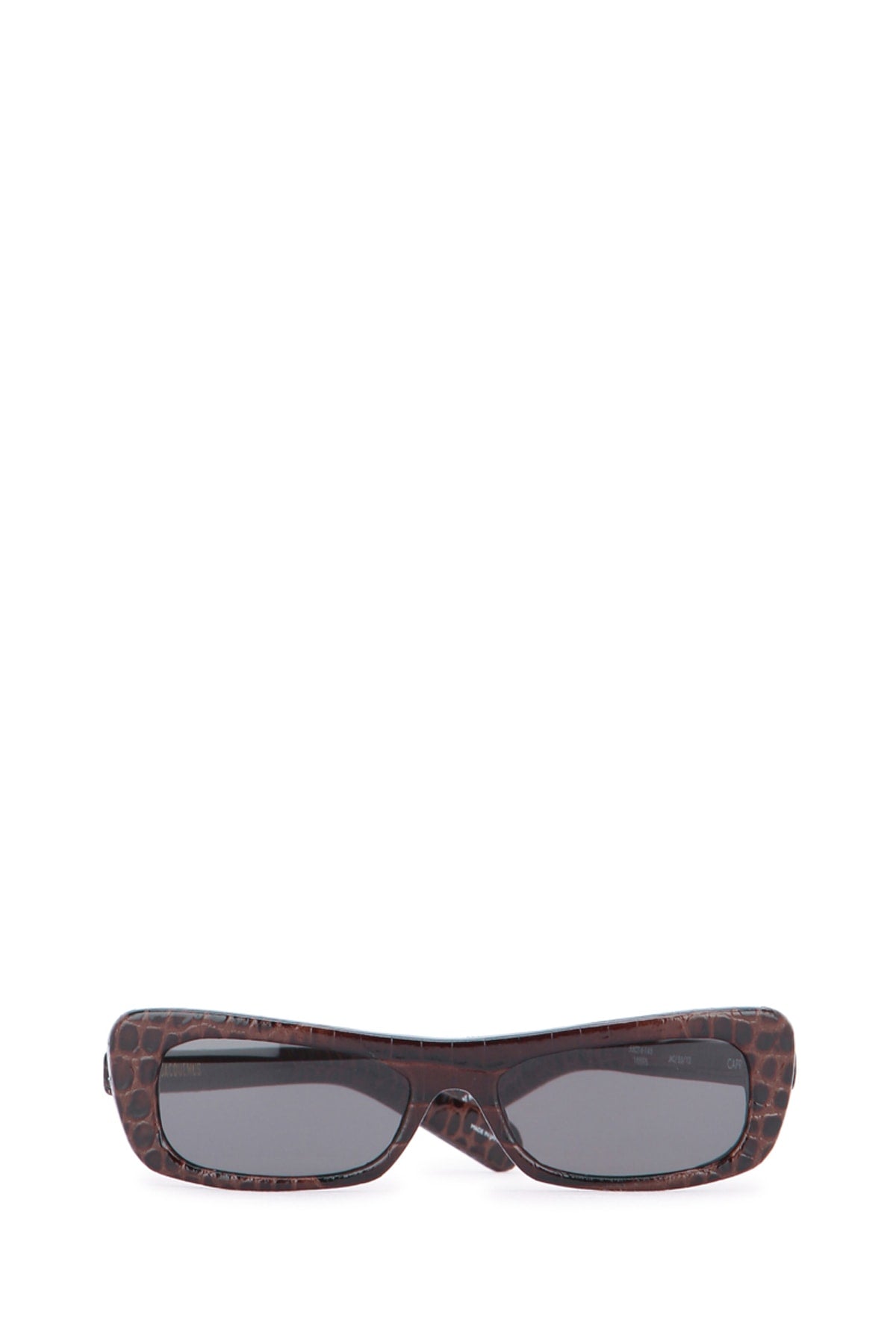 Les Lunettes Capri Darkbrown Calf Leather Occhiali Da Sole