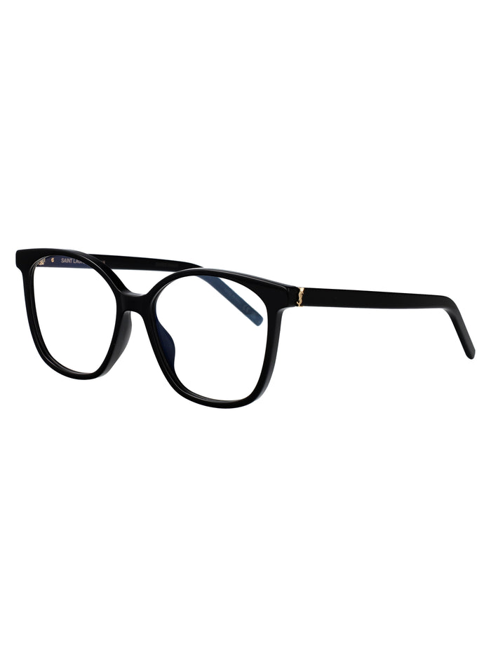 Sl M162 001 Black-black-transparent Acetate Optical