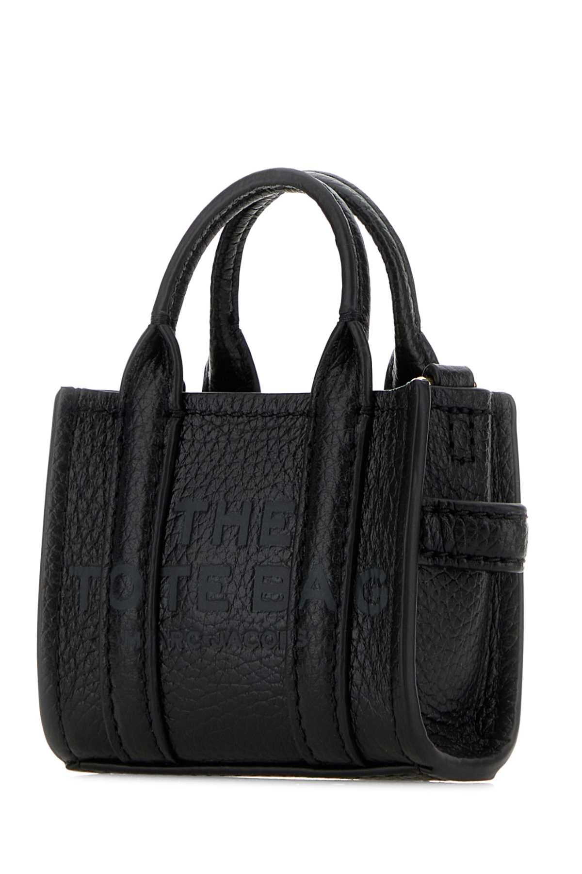 Black Leather Pouch Borse A Mano