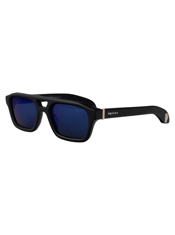 Am0505s Black-black-blue Recycled Acetate Sunglasses