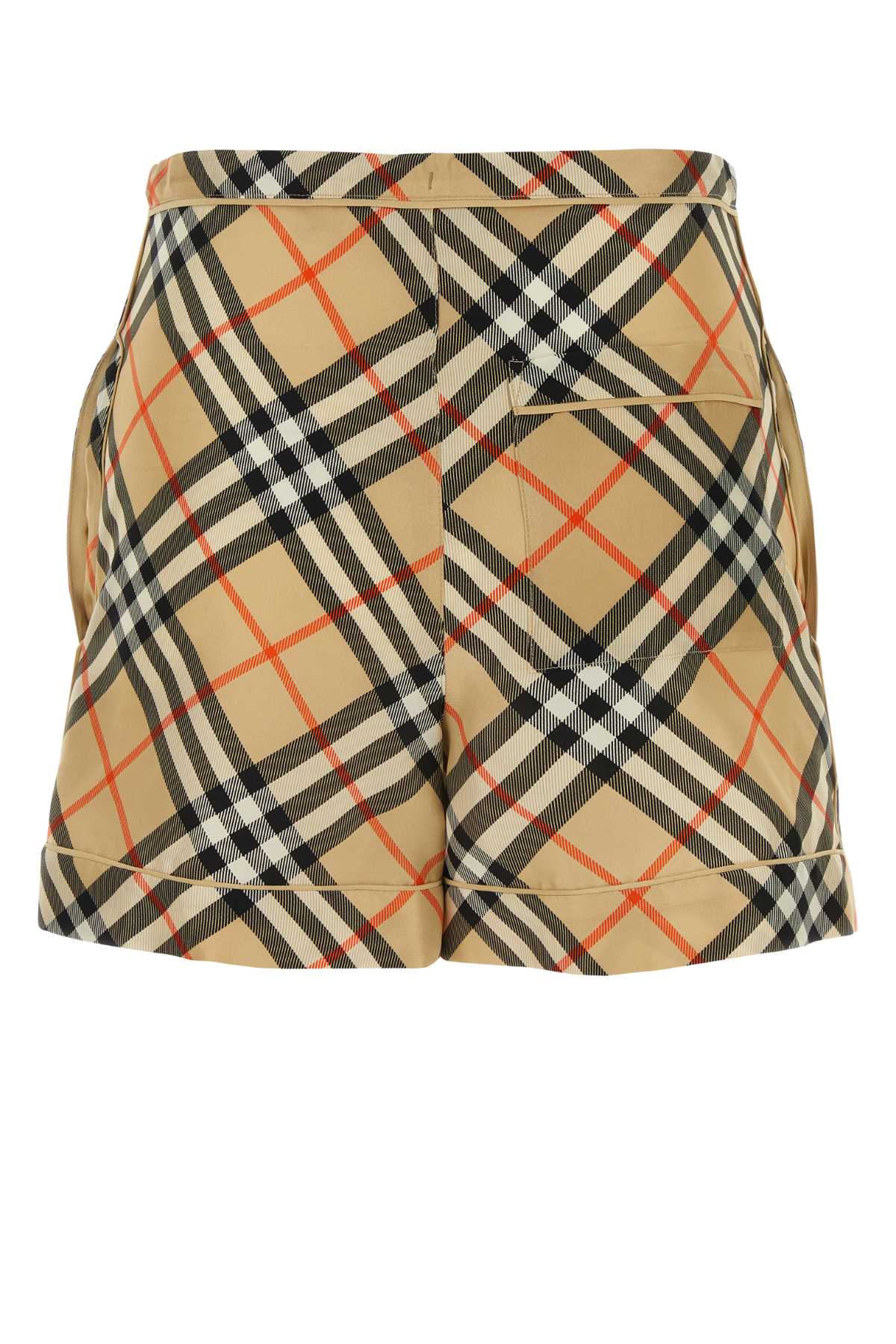 Printed Silk Shorts Sandipcheck Exterior
