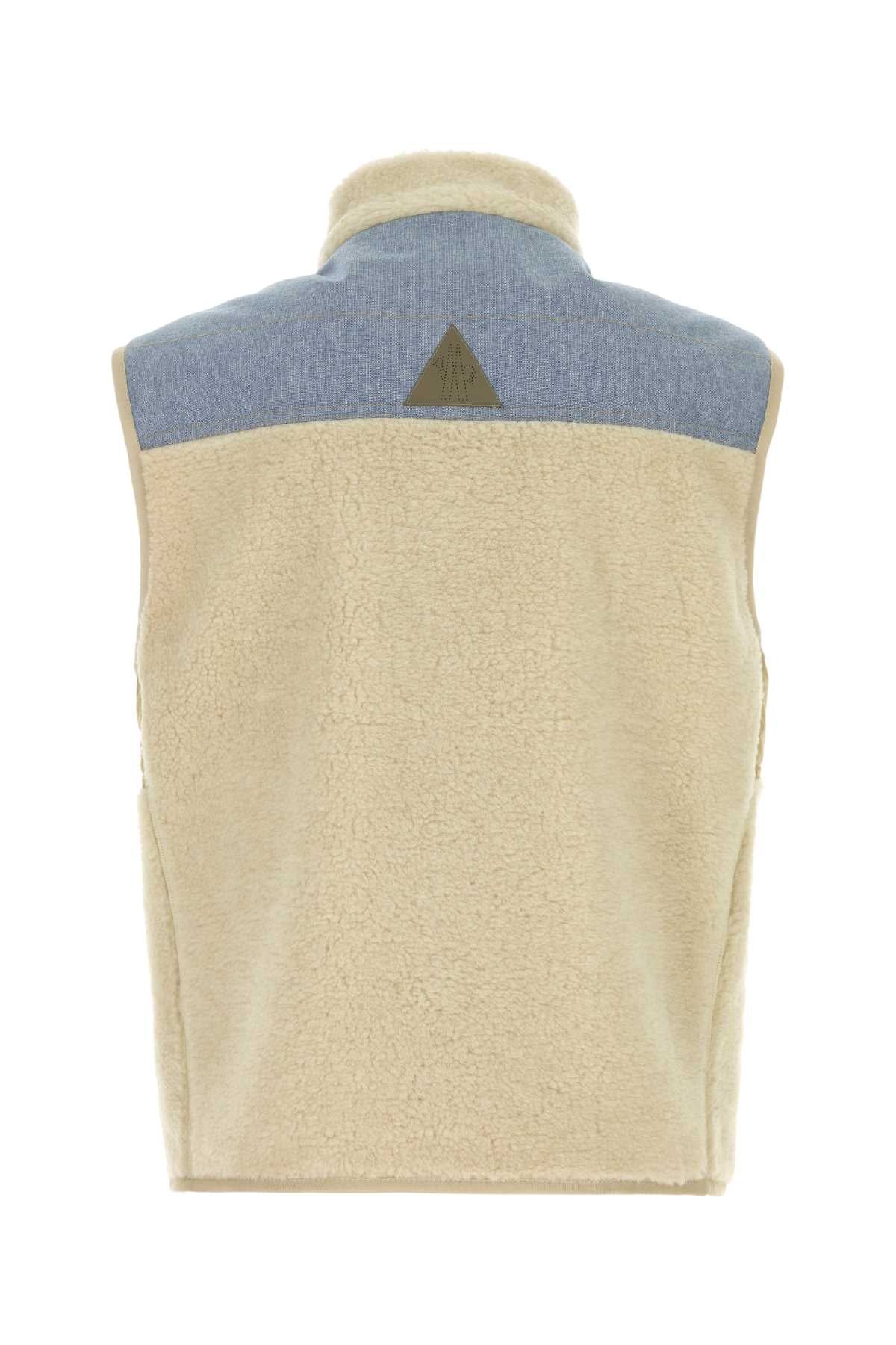 Sand Teddy Fabric Sleeveless Jacket 20n Giubbini