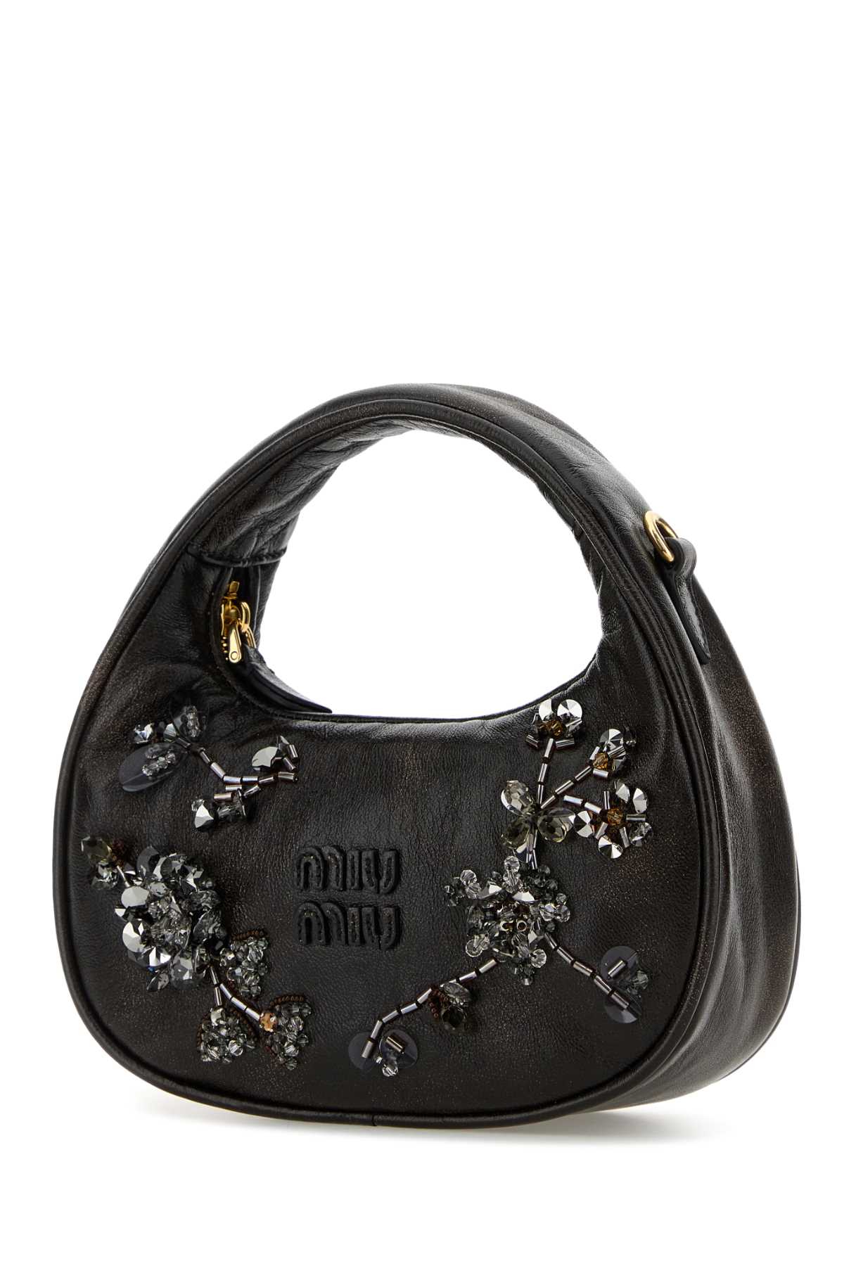 Dark Brown Nappa Leather Handbag Caffe Borse A Mano