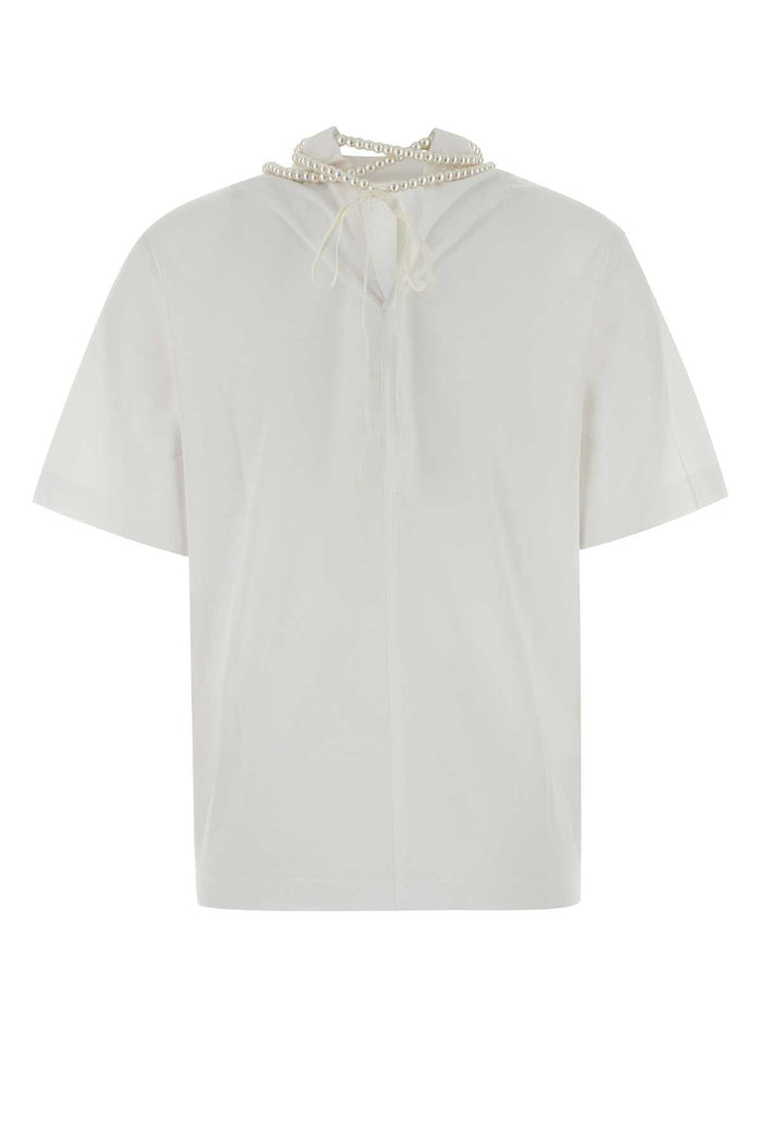 White Cotton T-Shirt Exterior