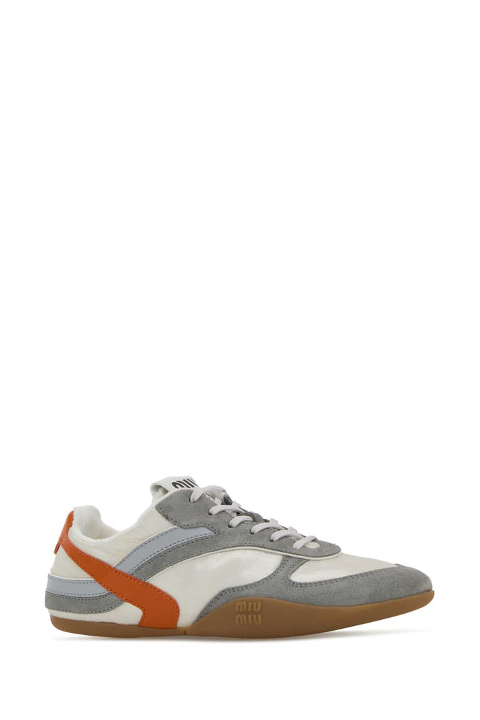 Multicolor Tech Fabric And Suede Gymnasium Sneakers Talcopapaya