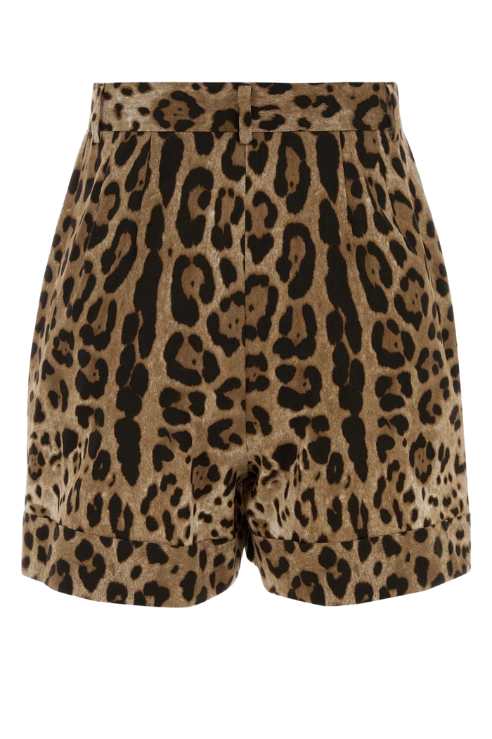 Printed Poplin Shorts Leonew