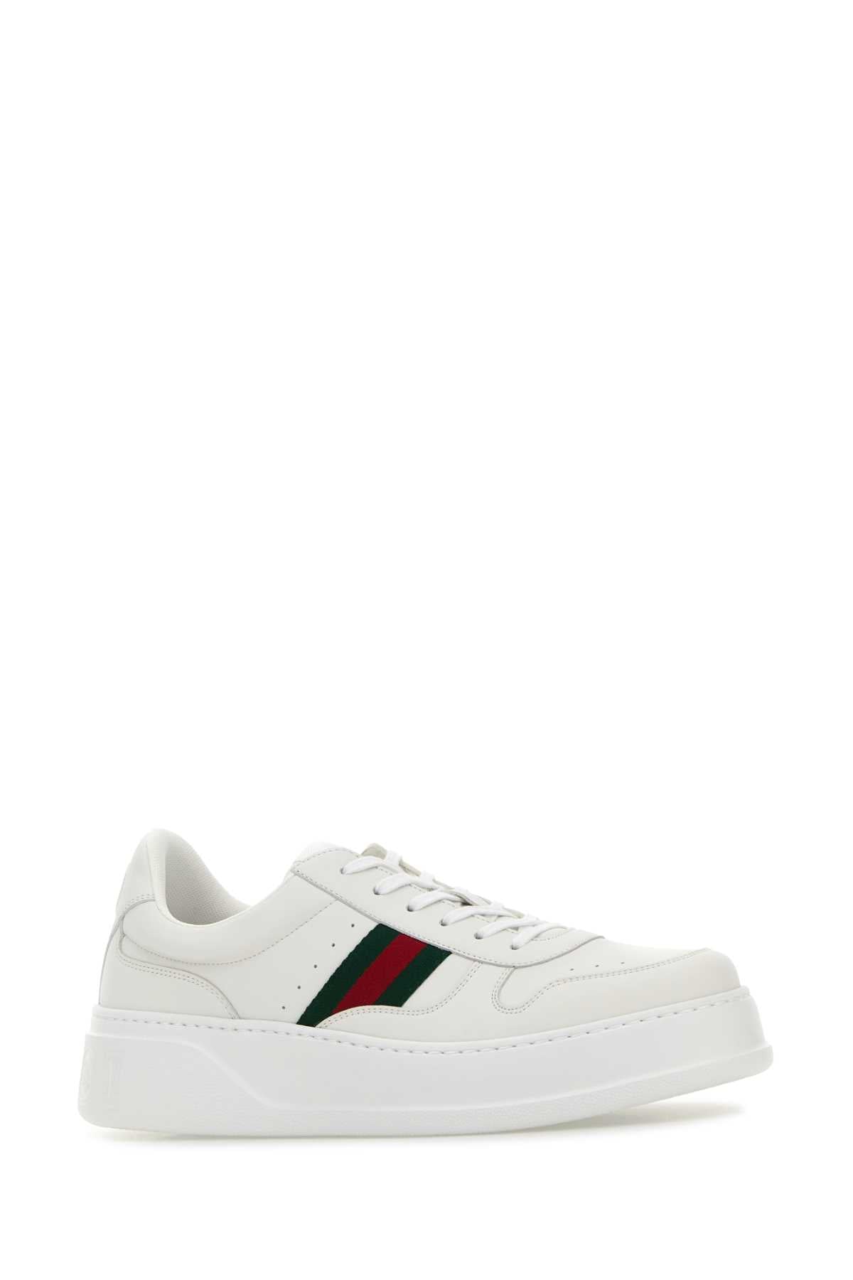 White Calf Skin Sneaker
