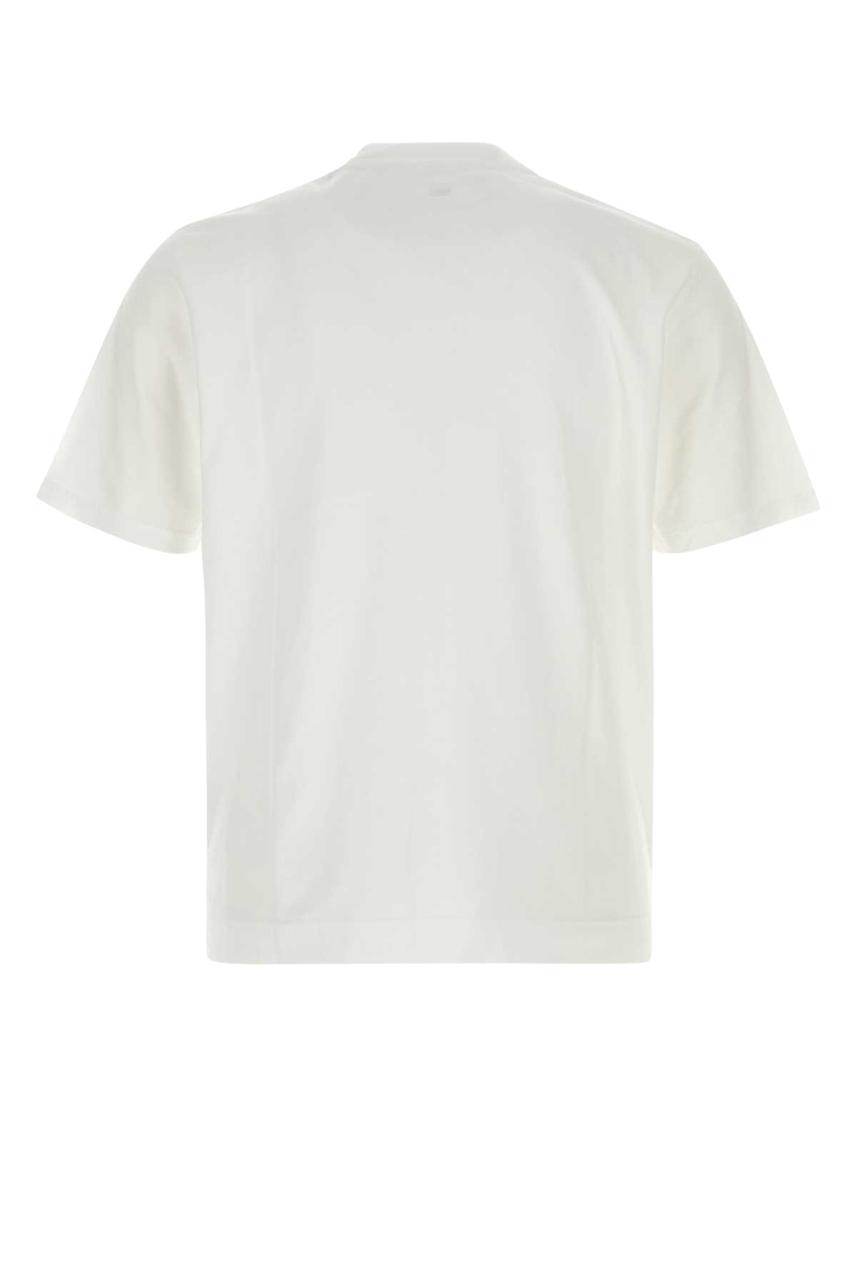 White Cotton T-Shirt Buianco Exterior