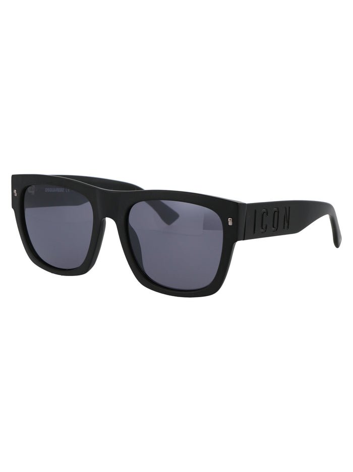 Icon 0004-S 003 Matte Black Acetate Sunglasses