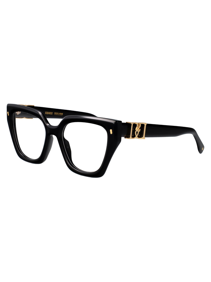 D2 0186 Black Acetate Optical