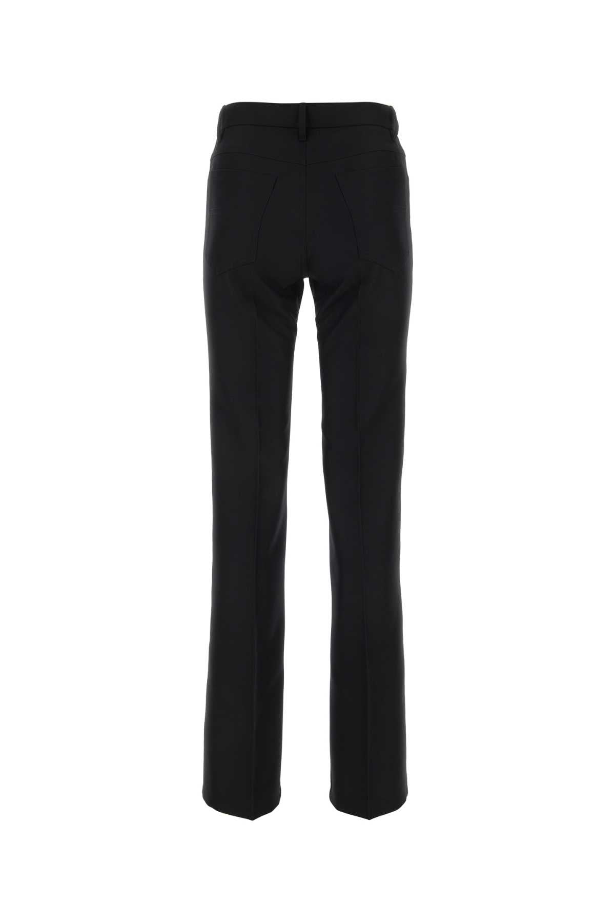 Black Polyester Pant 0555 Exterior: Pantaloni