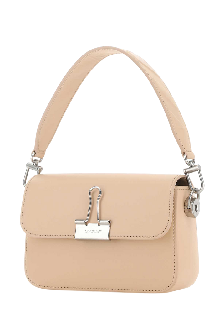 Light Pink Leather Small Plain Binder Handbag Peachorange Borse A Mano