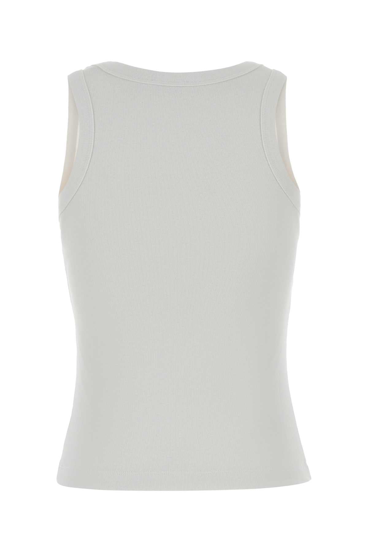 White Exterior: Cotton Elastane Maglie