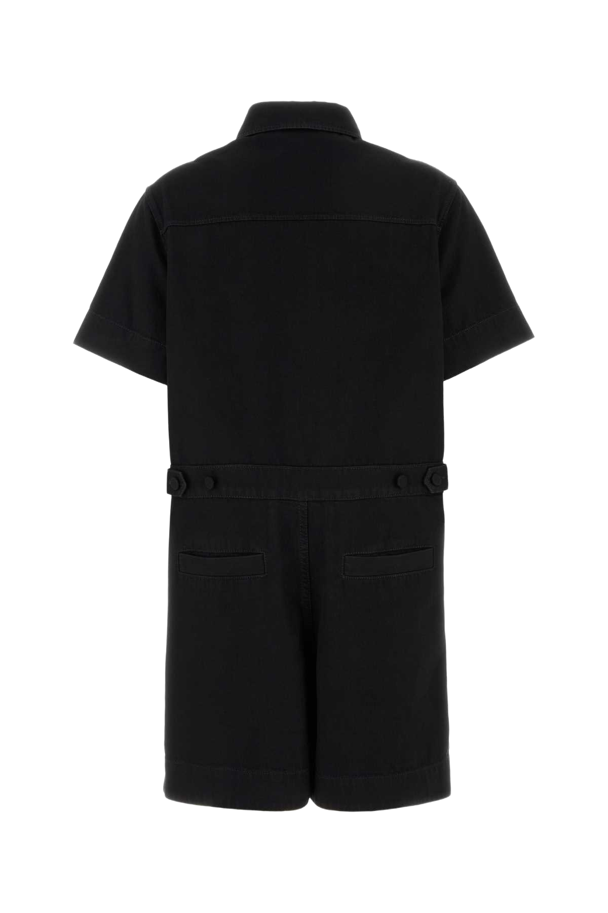 Black Denim Jumpsuit Exterior: Cotton Tute
