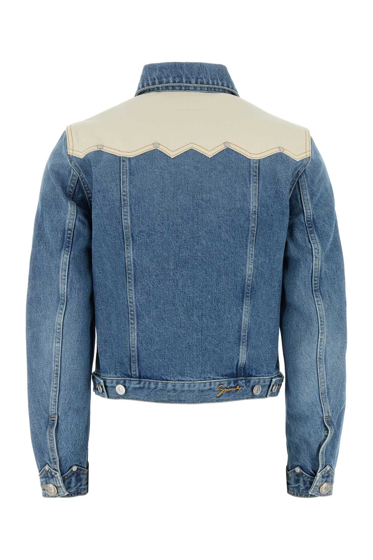 Denim Jacket Denimblue Exterior: Cotton Giubbini
