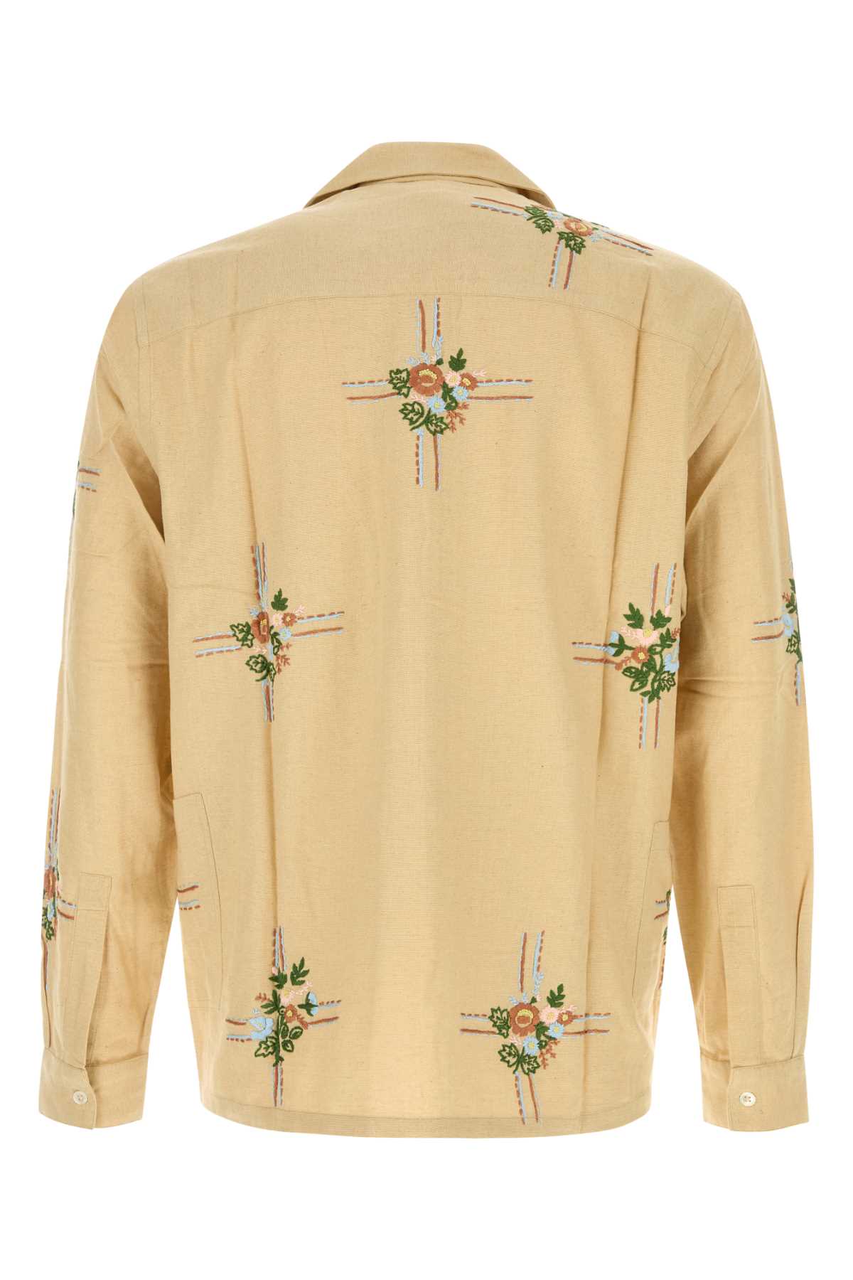 Beige Silk Cabin Shirt Lightbeige Exterior: Camicie