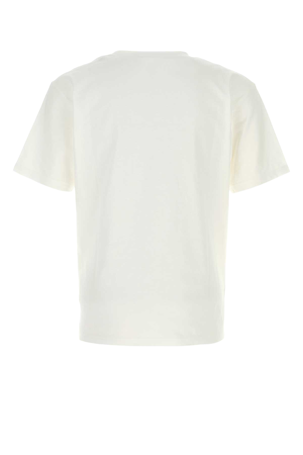 White Cotton T-Shirt Biancorosso Exterior