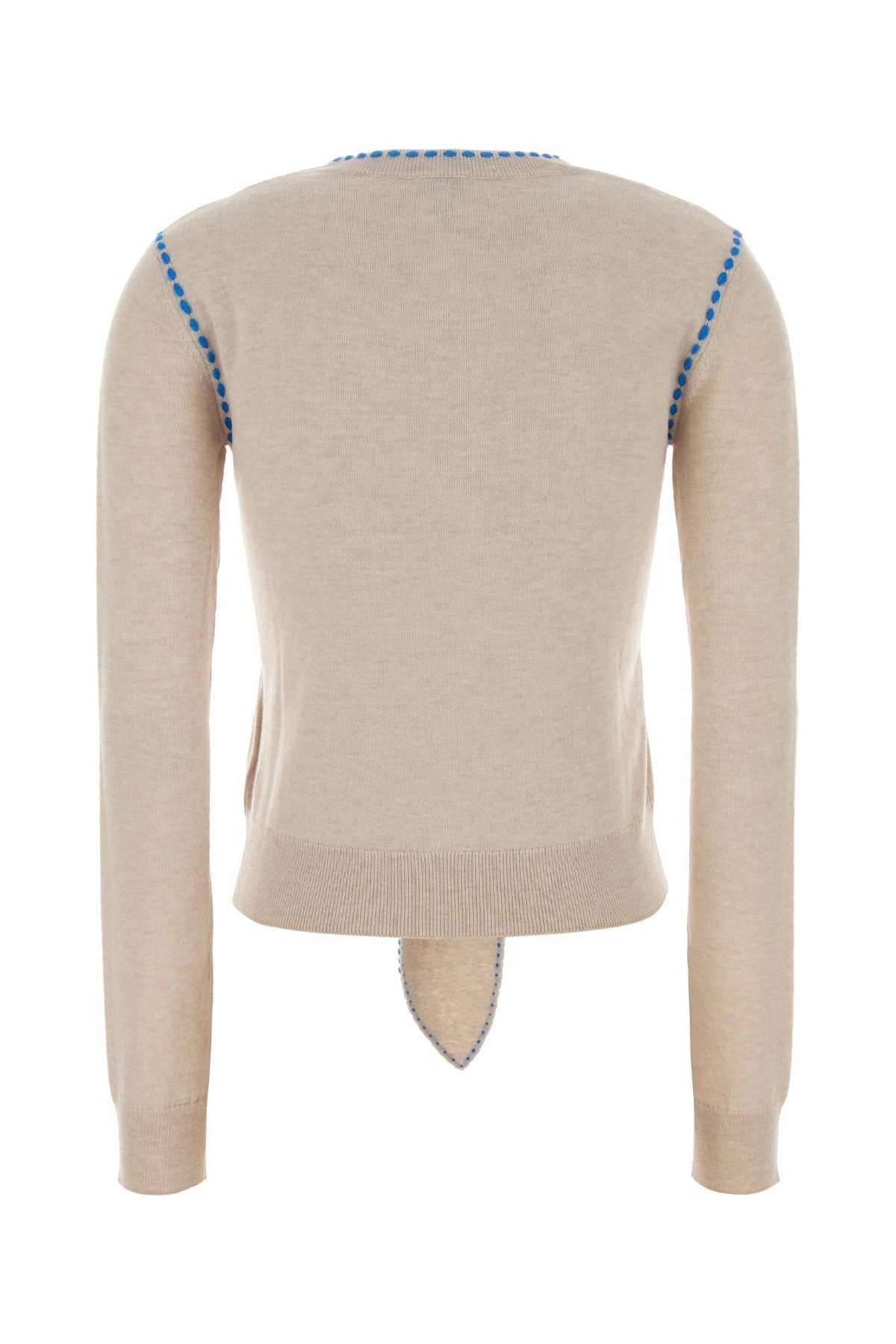 S359y14ki6 Beigeblue Exterior: Wool Nylon Maglieria