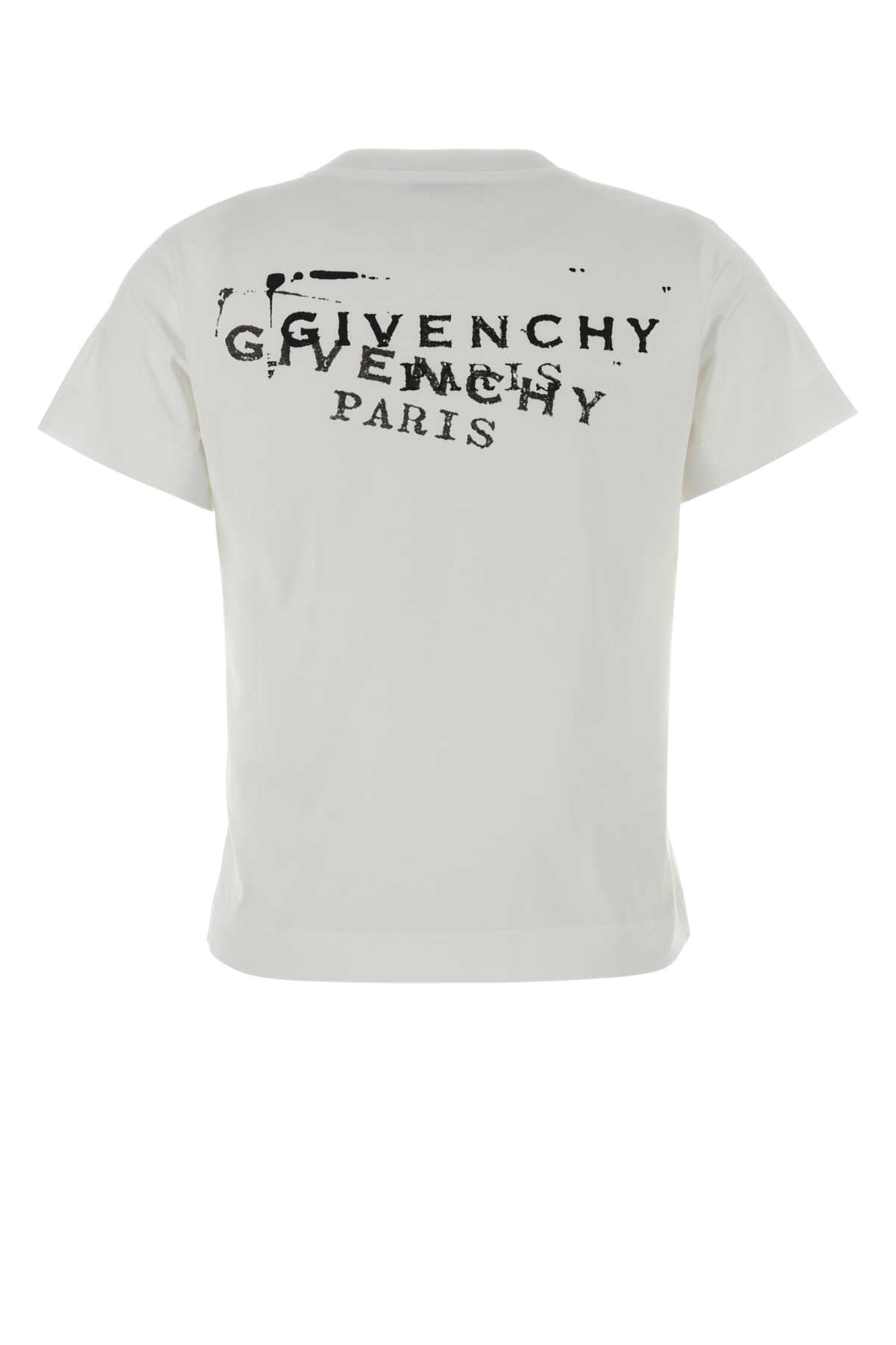 White Cotton T-Shirt Exterior: Coton