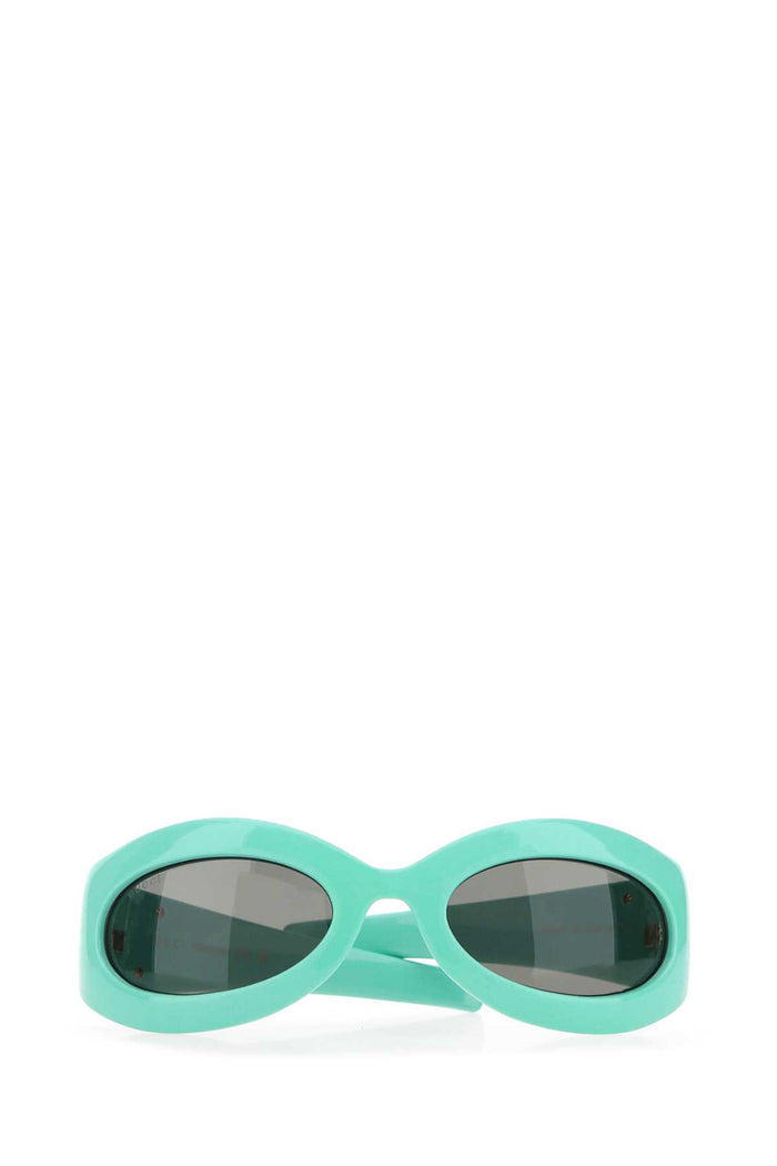 Turquoise Acetate Sunglasses 4912 Exterior: Occhiali Da Sole