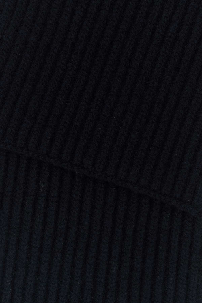 Midnight Blue Wool Scarf Navy Exterior: Virgin Sciarpe E Foulard