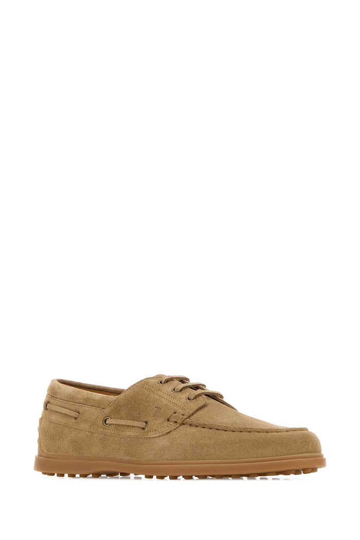 Beige Suede Loafers Biscotto Mocassini