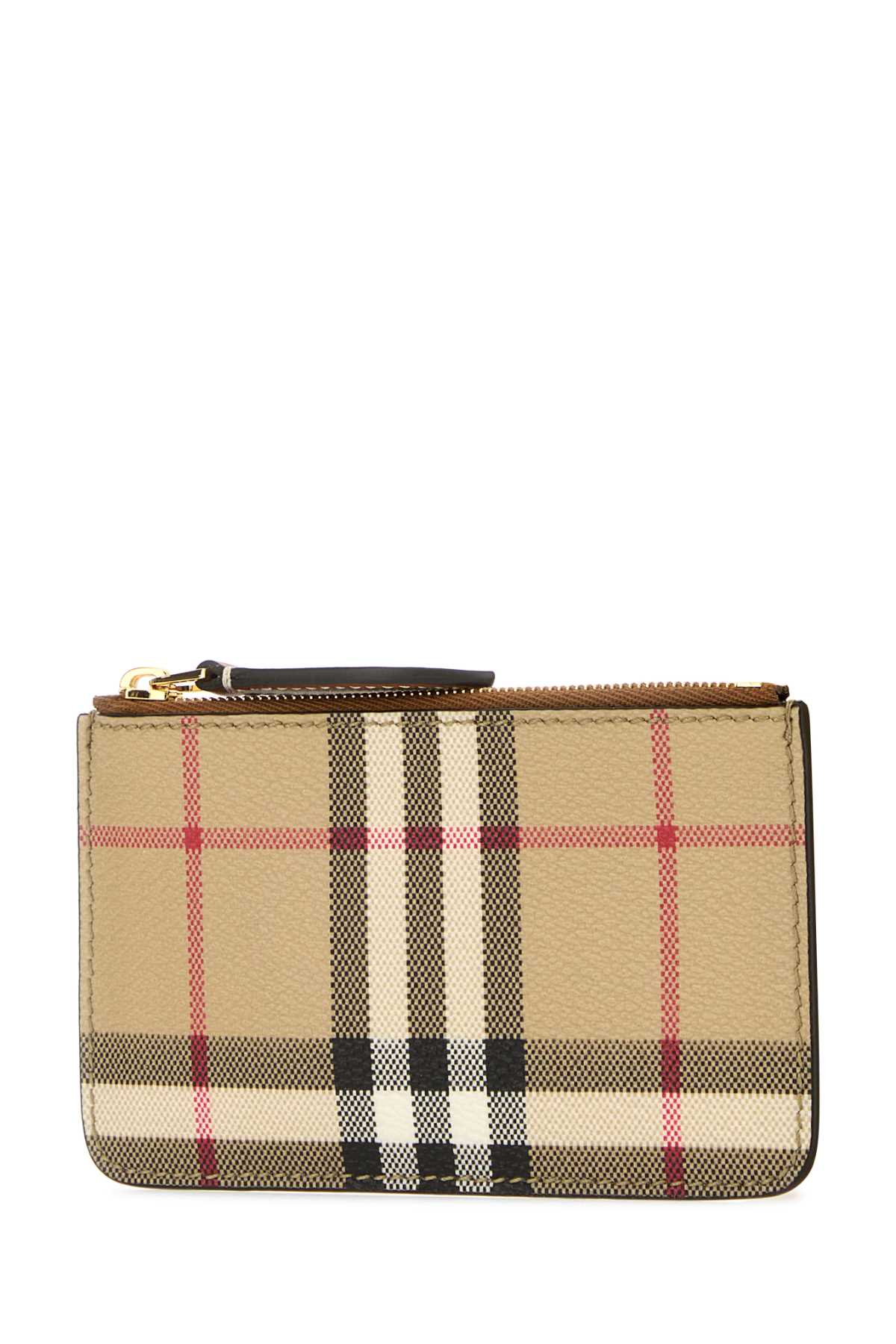 Printed E-Canvas Card Holder Archivebeige Portafogli