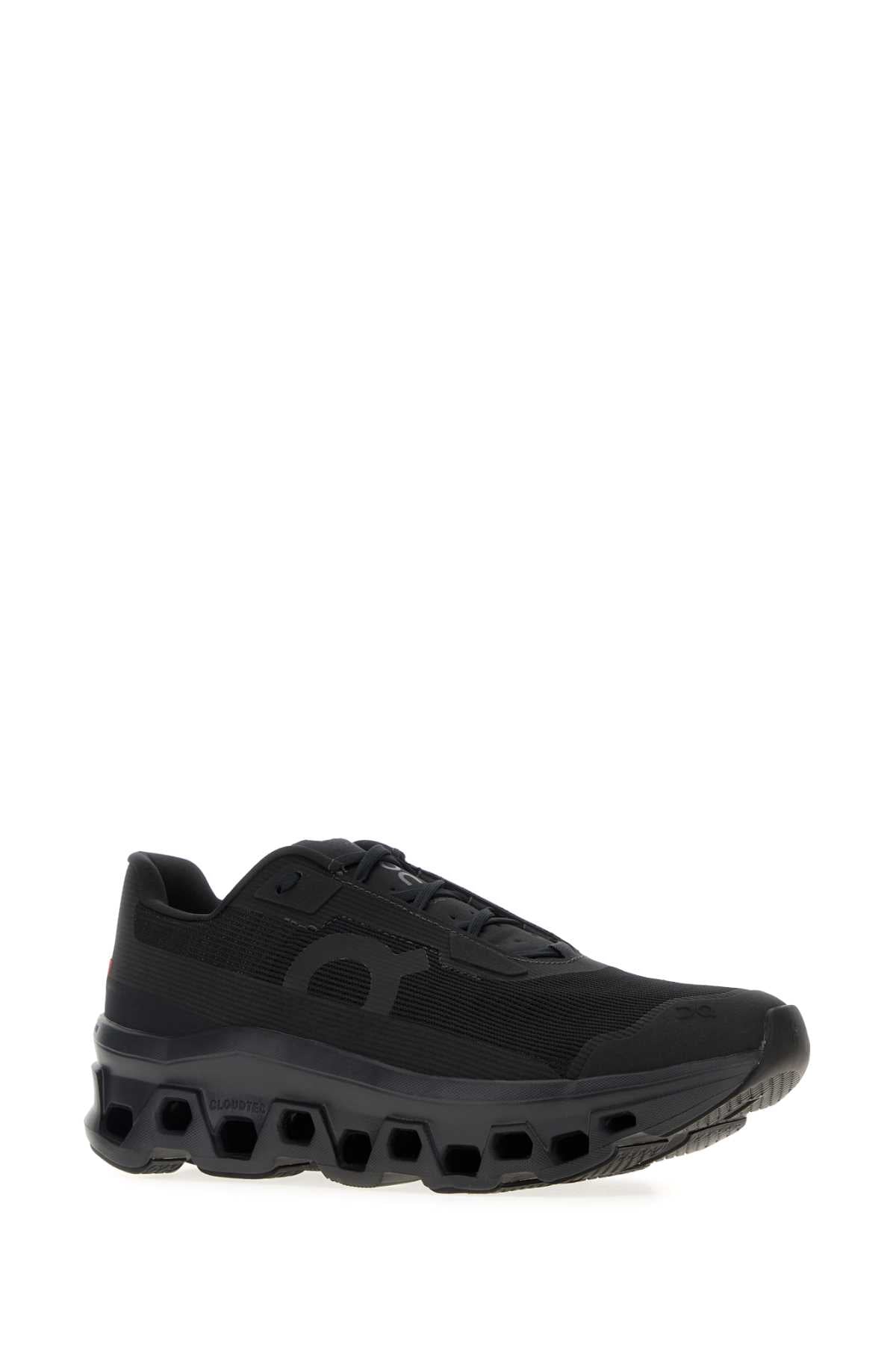 Black Mesh Cloudmonster Sneakers Blackblack