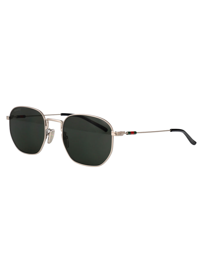 Gg2095s 001 Silver-silver-grey Metal Sunglasses