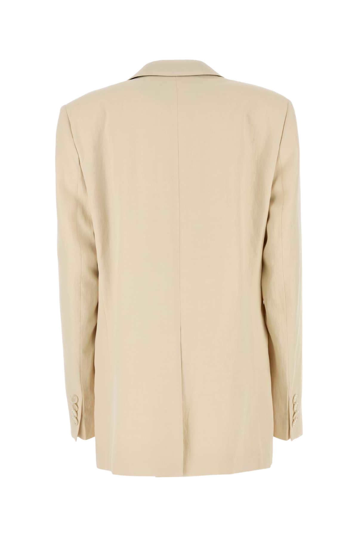 Ivory Viscose Blend Blazer Buttermilk Giacche E Gilet