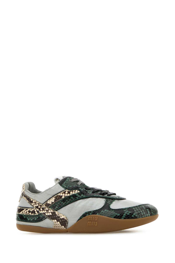 Multicolor Fabric And Leather Sneakers Nubeabete