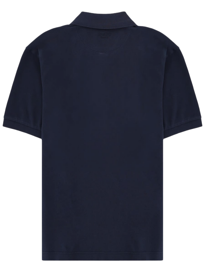 Boke Flower Polo Shirt Blue Cotton
