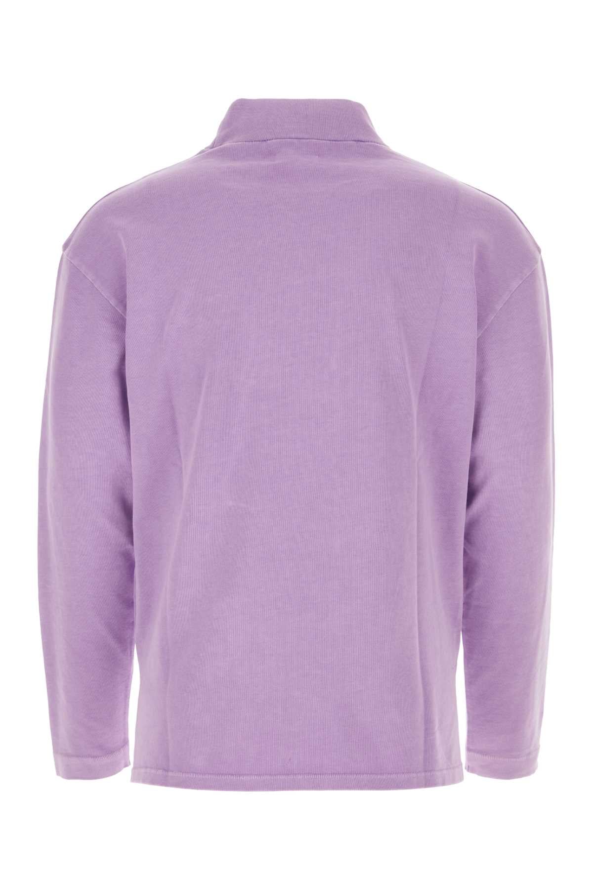 Lilac Cotton Sweatshirt Purple Exterior: Felpe