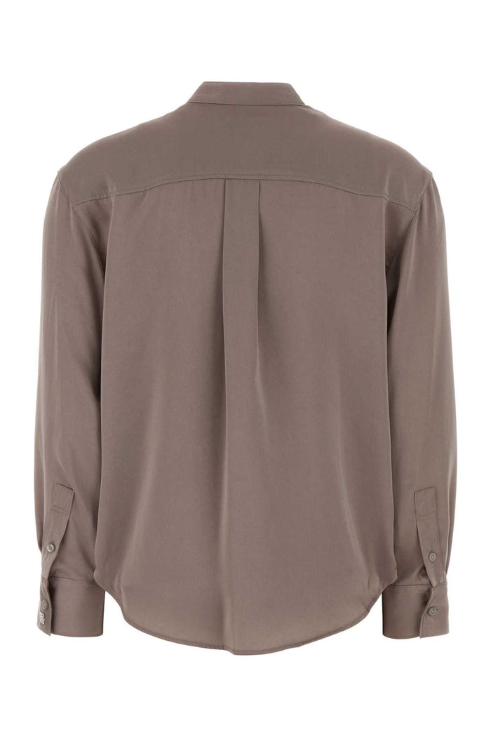 Antiqued Pink Satin Shirt Dustedfox Exterior: Polyester Camicie