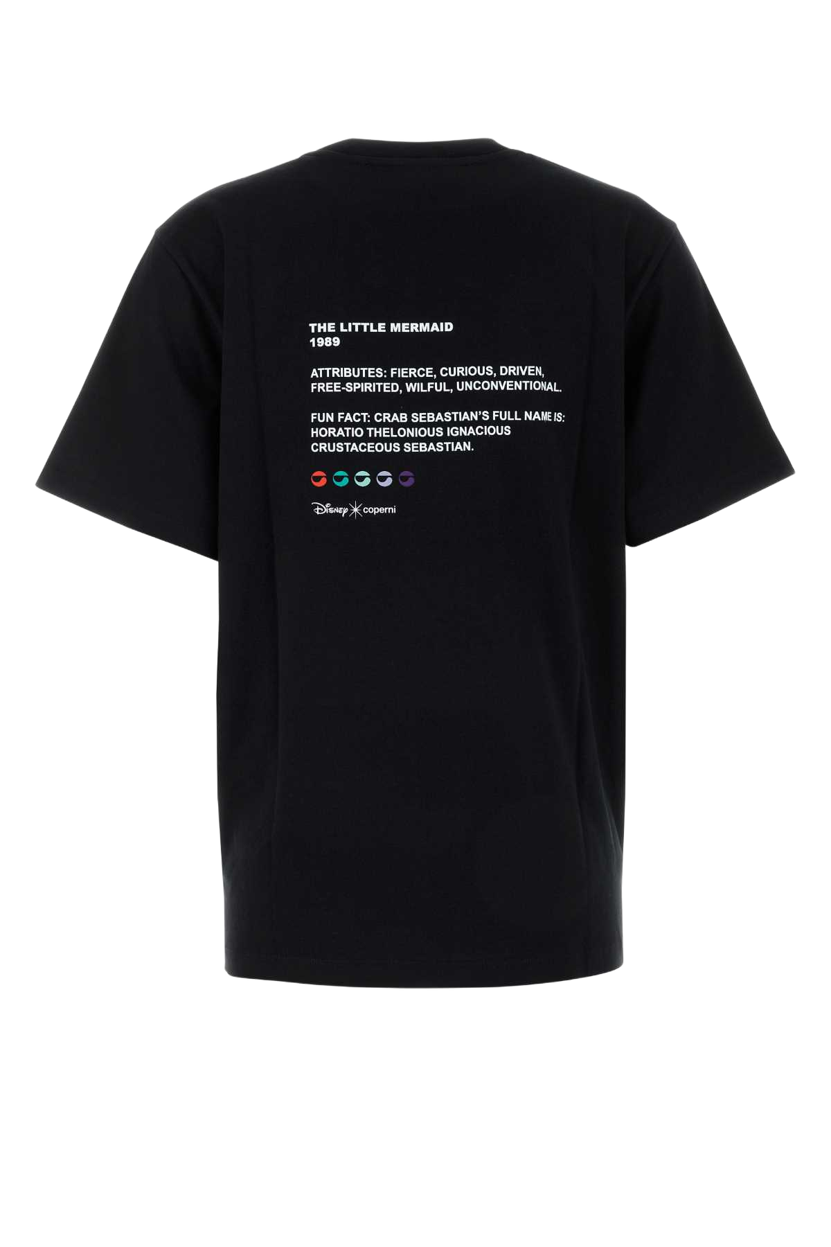 Black Cotton Coperni X Disney Ariel T-Shirt Exterior: Organic