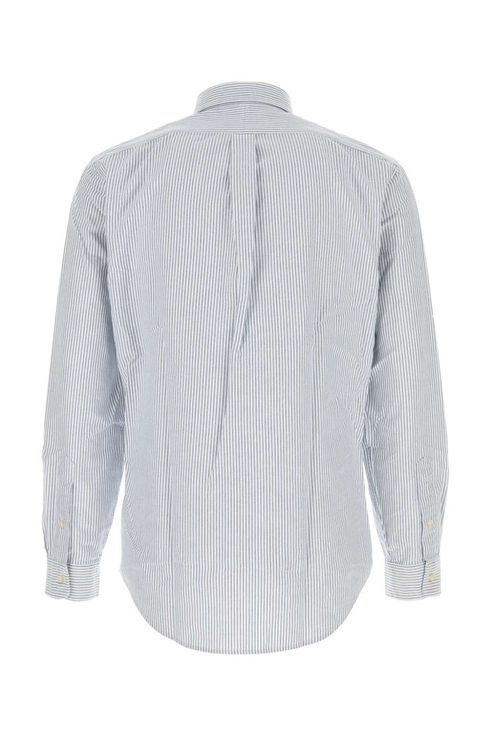 Embroidered Oxford Shirt 6636anavywhite Exterior: Cotton Camicie