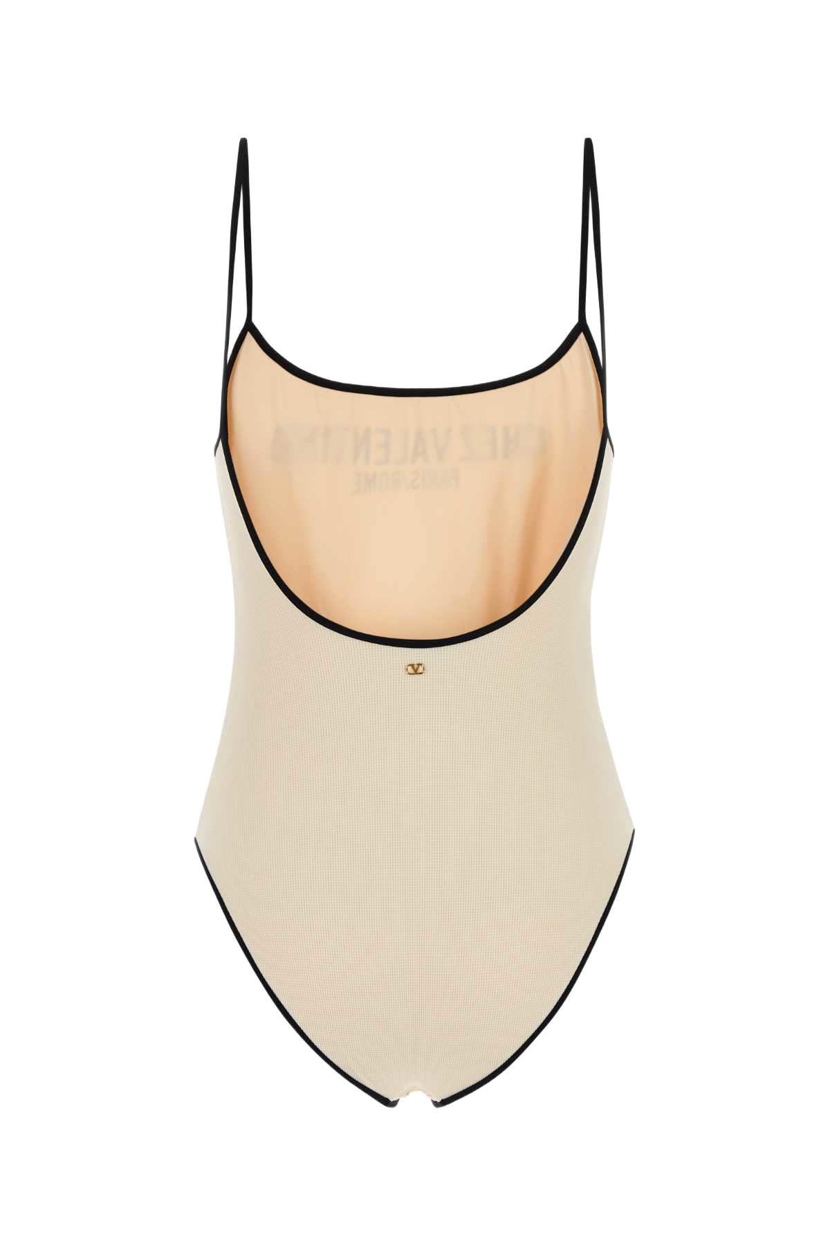 Cream Lycra Piquet Swimsuit Betullanero Costumi Da Bagno