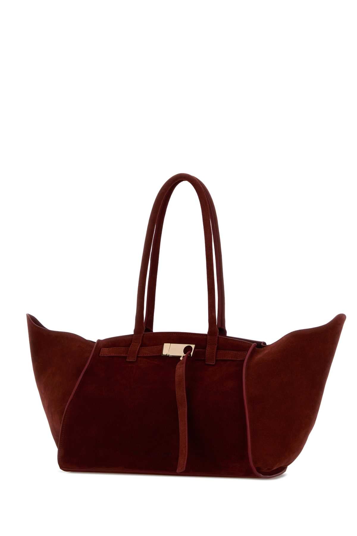 Tiziano Red Suede Mame Handbag Sangria Borse A Mano